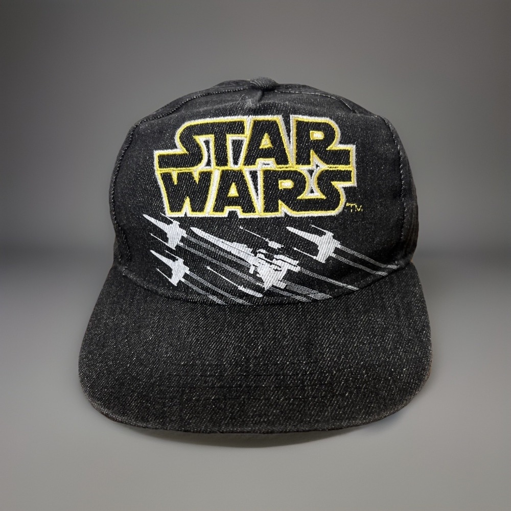 Star Wars XWing Fighter Officially Licensed Snapback‎ Hat Black Denim Kids Hat